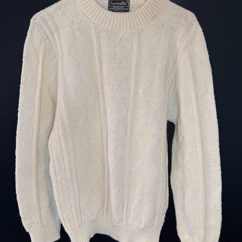 Vintage Bernette Acrylic Knit Sweater